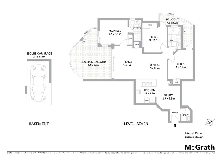 Floorplan of Homely unit listing, 63/9 Sylvan Road, Toowong QLD 4066