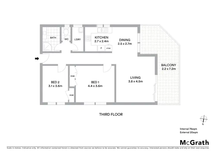 Floorplan of Homely apartment listing, 22/12 Terrigal Esplanade, Terrigal NSW 2260