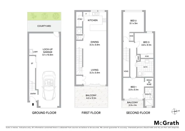 Floorplan of Homely townhouse listing, 3/66 Kadumba Street, Yeronga QLD 4104