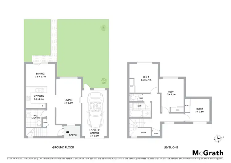 Floorplan of Homely townhouse listing, 5/59 Graham Avenue, Casula NSW 2170