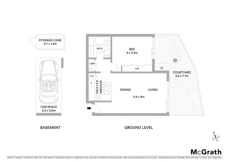 Floorplan of Homely apartment listing, 1/30 Folkestone Parade, Botany NSW 2019