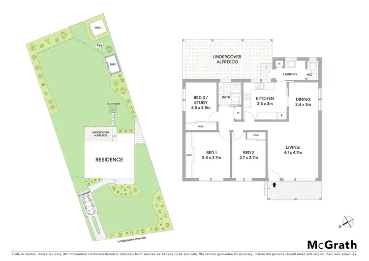 Floorplan of Homely house listing, 36 Longbourne Avenue, Notting Hill VIC 3168