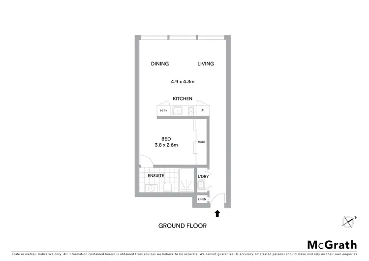Floorplan of Homely apartment listing, 106/21 Brisbane Street, Surry Hills NSW 2010