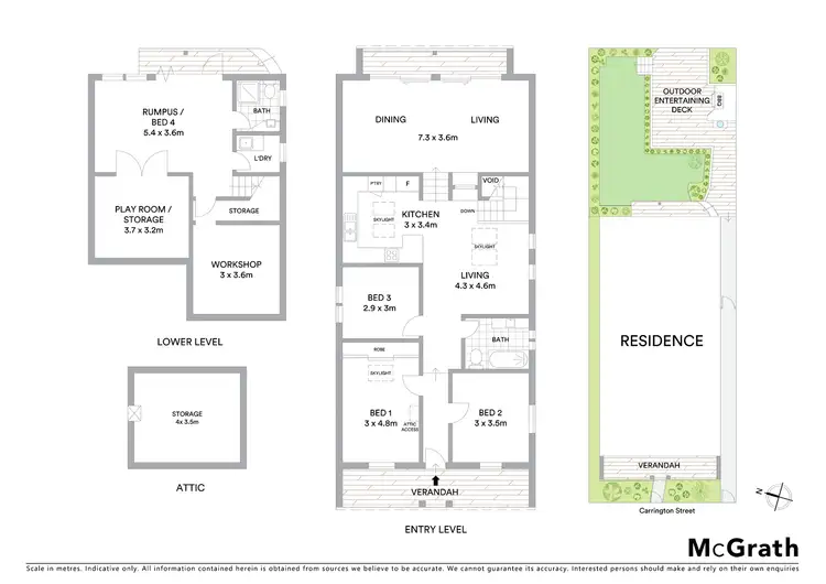 Floorplan of Homely house listing, 34 Carrington Street, Lilyfield NSW 2040
