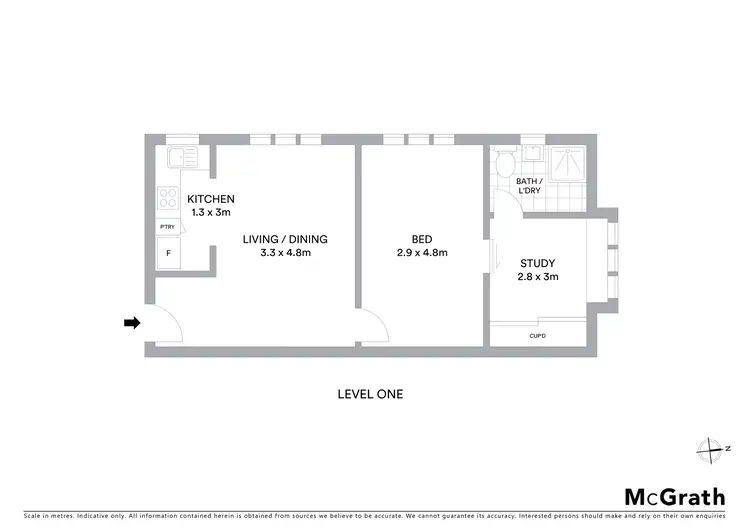 Floorplan of Homely apartment listing, 5/134 O'Donnell Street, North Bondi NSW 2026