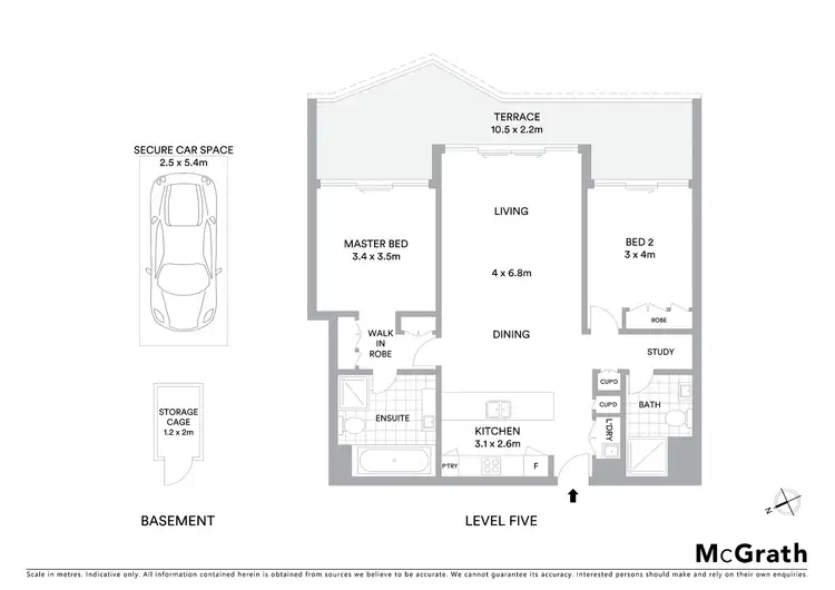 Floorplan of Homely apartment listing, 2505/7 Scotsman Street, Forest Lodge NSW 2037