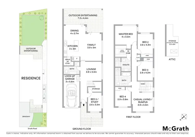 Floorplan of Homely semi-detached listing, 15A Smalls Road, Ryde NSW 2112