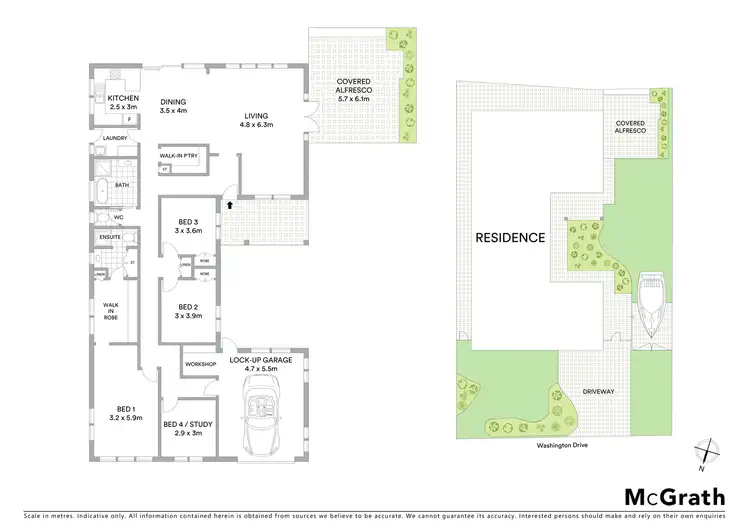 Floorplan of Homely house listing, 166 Washington Drive, Bonnet Bay NSW 2226