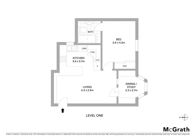Floorplan of Homely apartment listing, 4/11 Havelock Avenue, Coogee NSW 2034