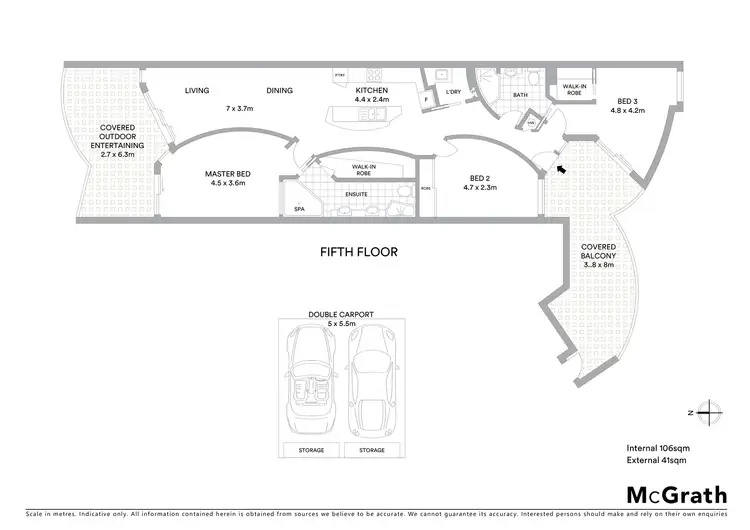 Floorplan of Homely apartment listing, 504/42 Queen Street, Kings Beach QLD 4551