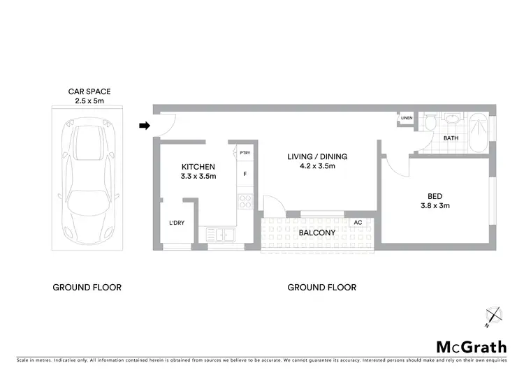 Floorplan of Homely unit listing, 1/17 Matthew Street, Punchbowl NSW 2196