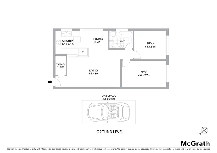 Floorplan of Homely apartment listing, 5/20 Waratah Street, Cronulla NSW 2230