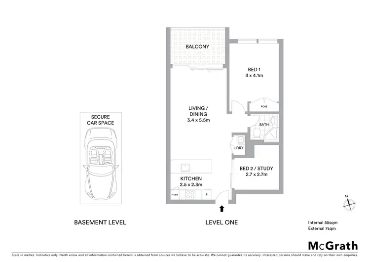 Floorplan of Homely unit listing, 503/148A Albany Street, Point Frederick NSW 2250
