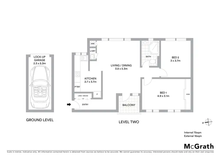 Floorplan of Homely apartment listing, 11/27 Masons Parade, Point Frederick NSW 2250