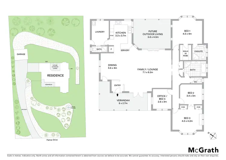 Floorplan of Homely house listing, 14 Palmer Drive, Highfields QLD 4352