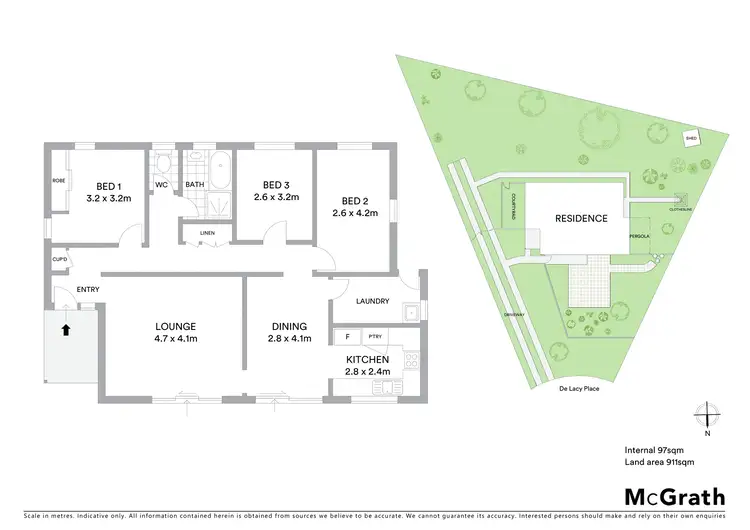 Floorplan of Homely house listing, 8 De Lacy Place, Chisholm ACT 2905