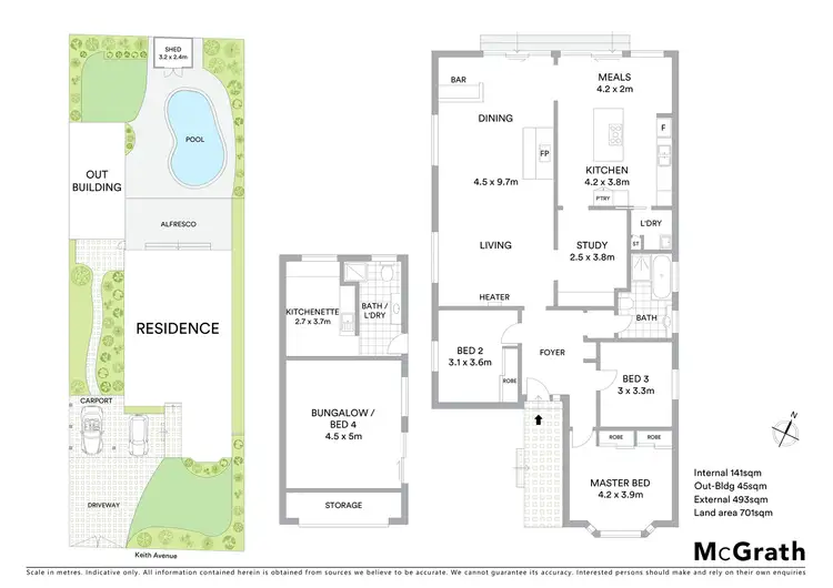 Floorplan of Homely house listing, 43 Keith Avenue, Edithvale VIC 3196