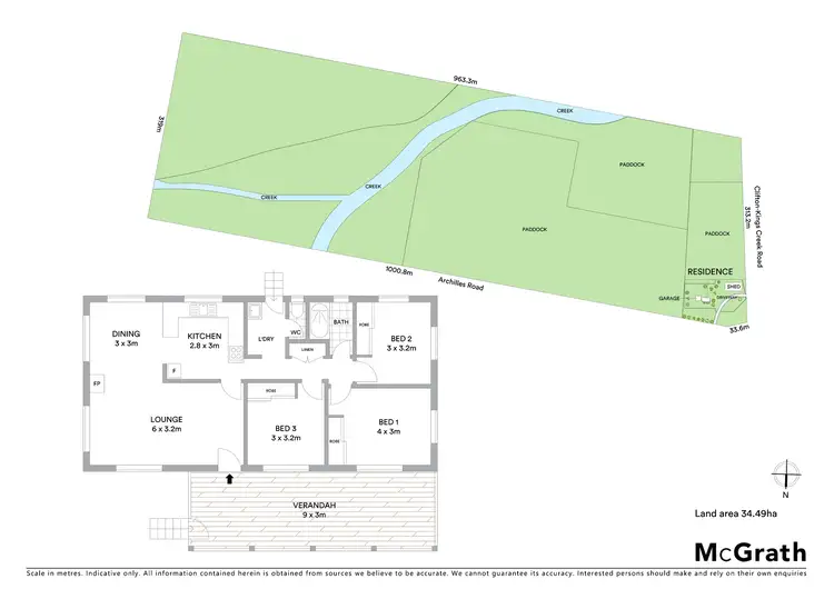 Floorplan of Homely rural property listing, 250 Clifton-Kings Creek Road, Kings Creek QLD 4361