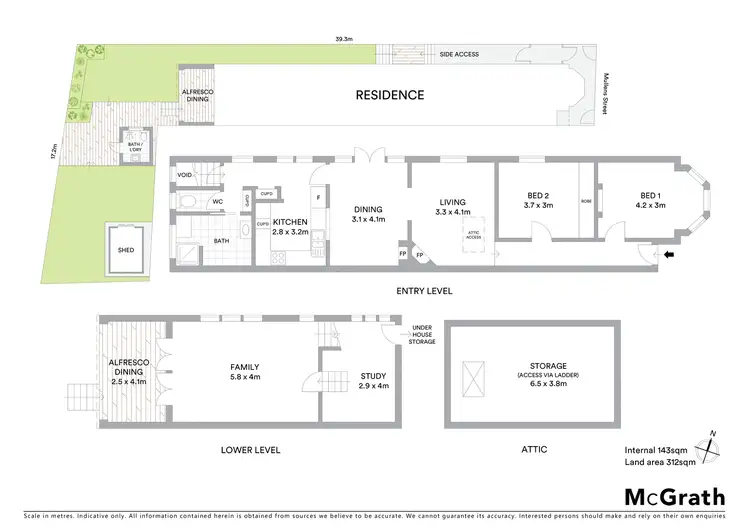 Floorplan of Homely house listing, 177 Mullens Street, Rozelle NSW 2039