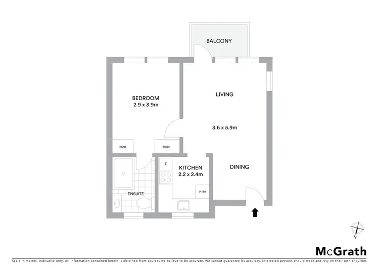 Floorplan of Homely apartment listing, 13/68 Bradleys Head Road, Mosman NSW 2088