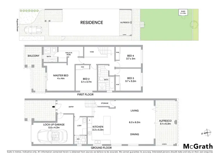 Floorplan of Homely semi-detached listing, 64A Augusta Street, Condell Park NSW 2200