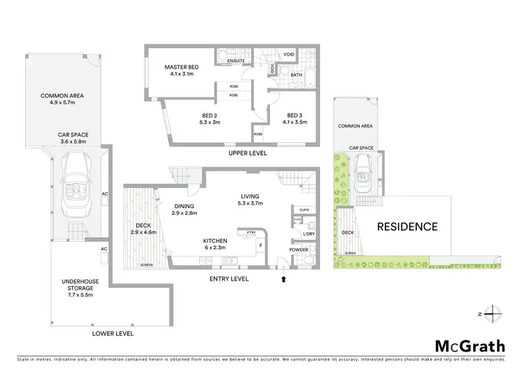 Floorplan of Homely townhouse listing, 8B Castlefield Street, Bondi NSW 2026