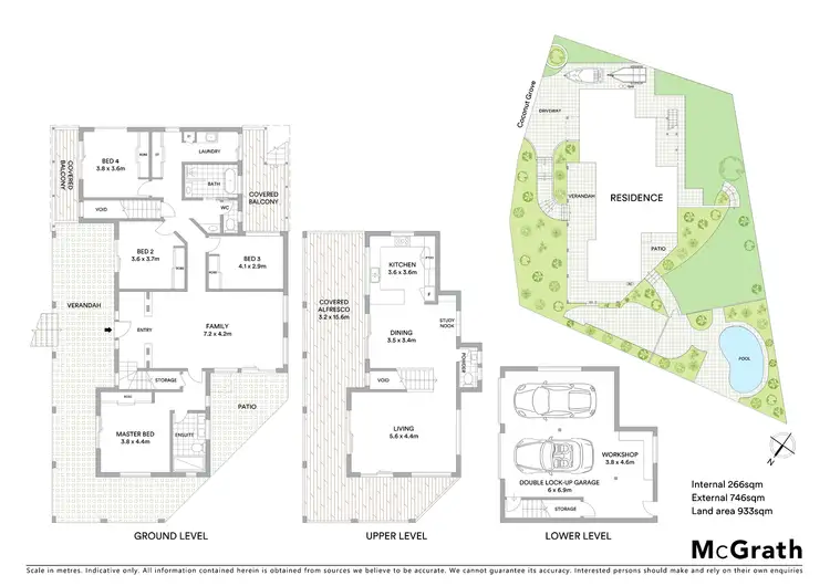Floorplan of Homely house listing, 13 Coconut Grove, Castaways Beach QLD 4567