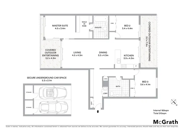 Floorplan of Homely apartment listing, 702N/2 Lardelli Drive, Ryde NSW 2112