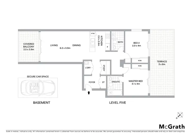 Floorplan of Homely apartment listing, 509/3 Alma Road, Macquarie Park NSW 2113