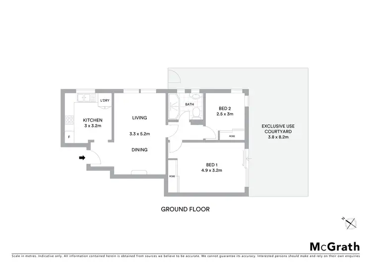 Floorplan of Homely apartment listing, 3/123 Old South Head Road, Bondi Junction NSW 2022