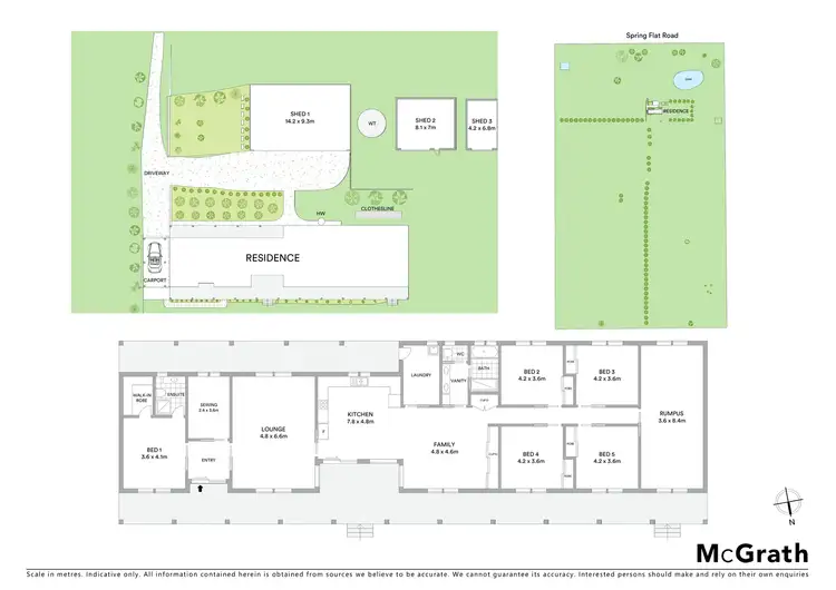 Floorplan of Homely rural property listing, 345 Spring Flat Road, Mudgee NSW 2850