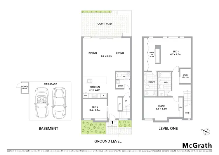 Floorplan of Homely townhouse listing, 11C Hartpury Avenue, Elwood VIC 3184