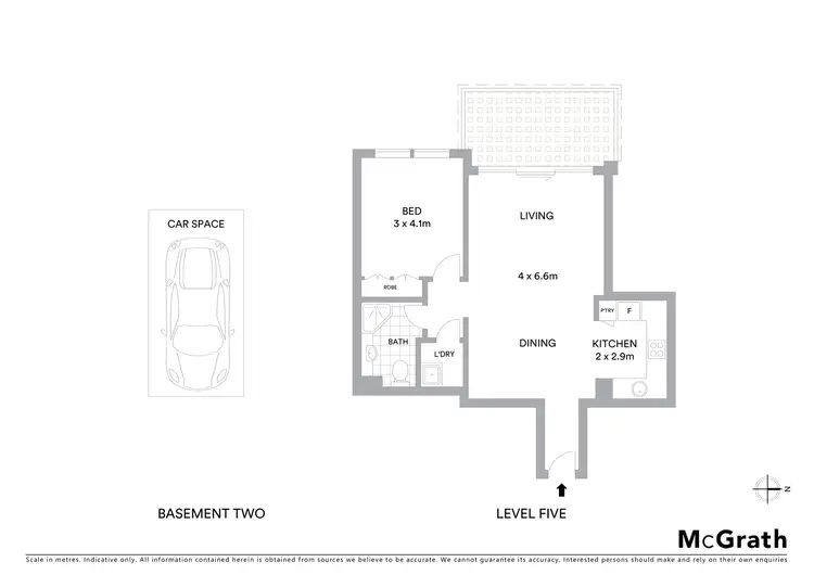 Floorplan of Homely apartment listing, 509/11 Waitara Avenue, Waitara NSW 2077