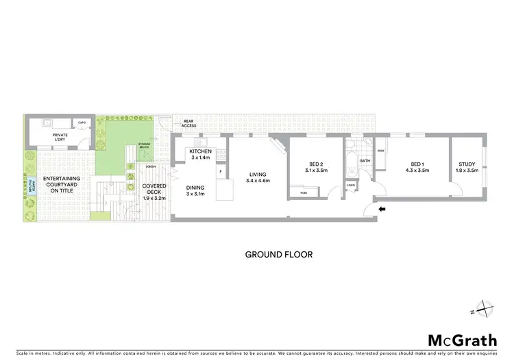 Floorplan of Homely apartment listing, 2/2B Queens Park Road, Queens Park NSW 2022
