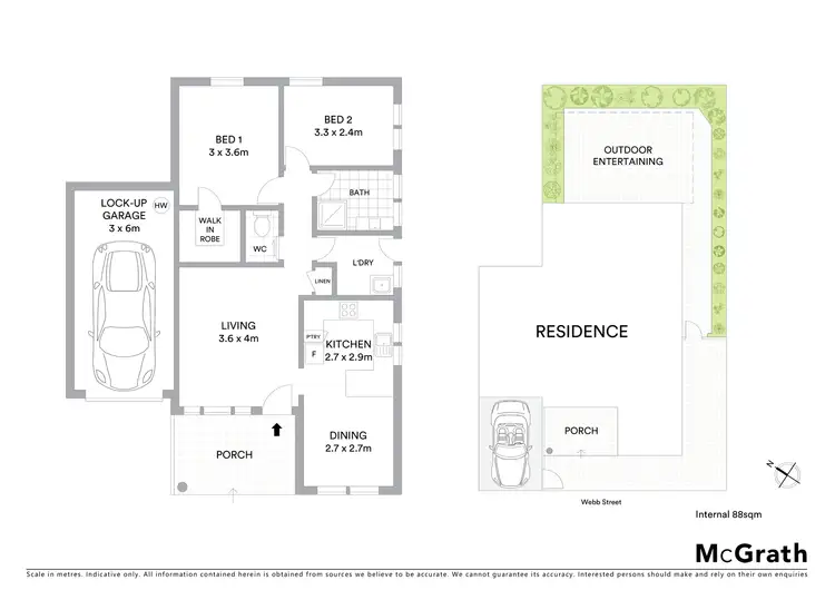 Floorplan of Homely villa listing, 2/47A Webb Street, East Gosford NSW 2250