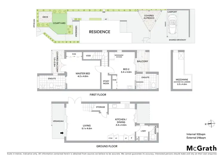 Floorplan of Homely semi-detached listing, 1/12 Hill Street, Sunshine Beach QLD 4567