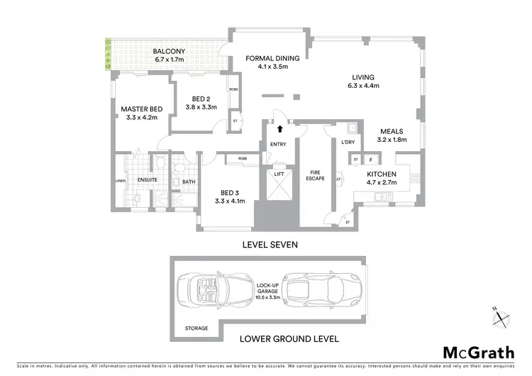 Floorplan of Homely apartment listing, 7/12 Sandford Street, St Lucia QLD 4067