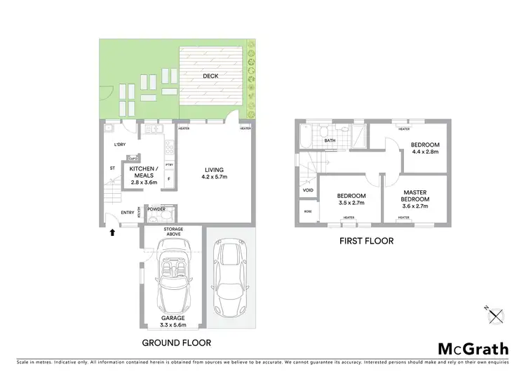 Floorplan of Homely townhouse listing, 1/6 Greig Court, Elwood VIC 3184