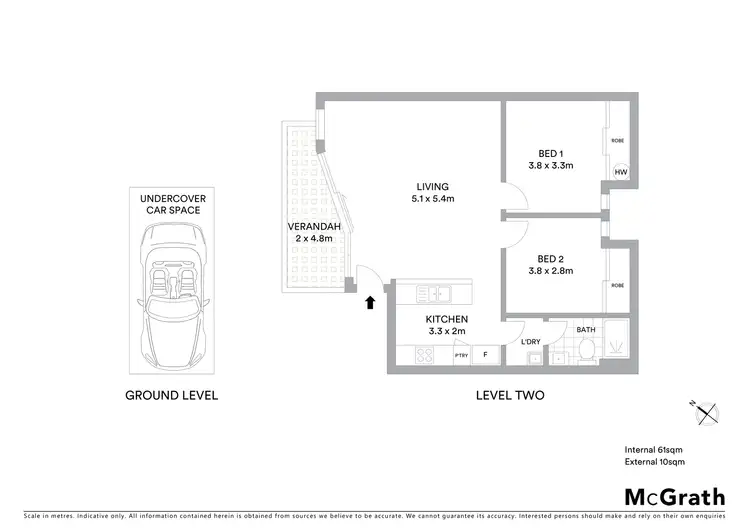 Floorplan of Homely apartment listing, 9/75 Droop Street, Footscray VIC 3011