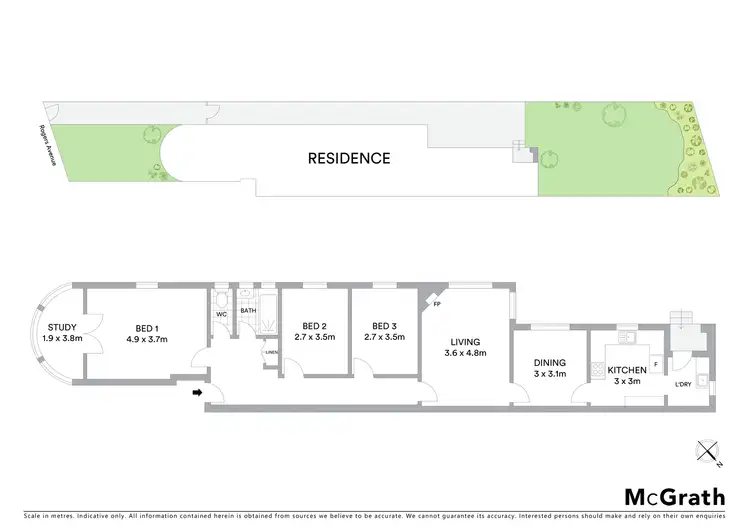 Floorplan of Homely house listing, 14A Rogers Avenue, Haberfield NSW 2045