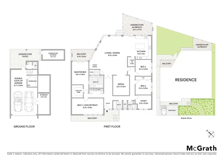 Floorplan of Homely house listing, 104 Scenic Drive, Merewether NSW 2291