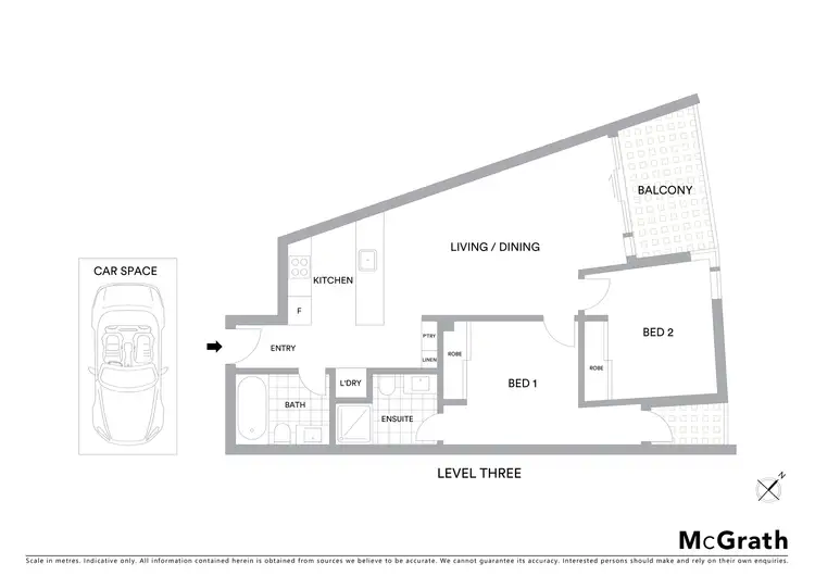 Floorplan of Homely apartment listing, 307/12 Martin Street, St Kilda VIC 3182
