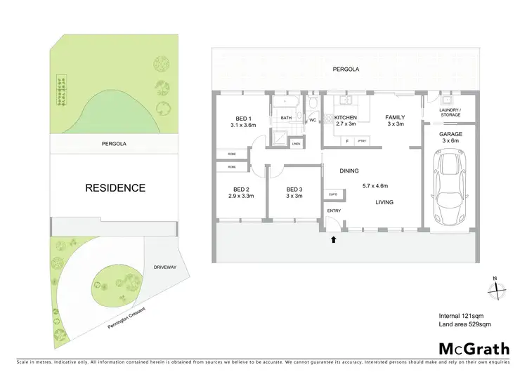 Floorplan of Homely townhouse listing, 10 Pennington Crescent, Calwell ACT 2905