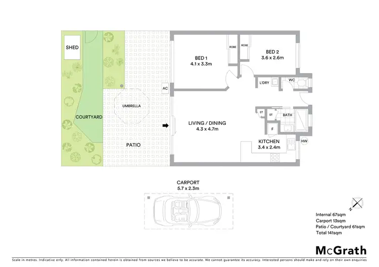 Floorplan of Homely unit listing, 2/4-6 Cootamundra Drive, Mountain Creek QLD 4557