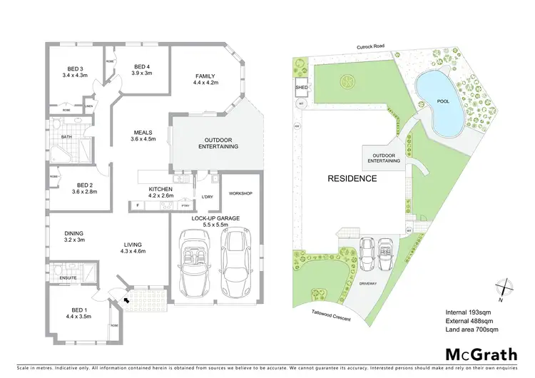 Floorplan of Homely house listing, 10 Tallowood Crescent, Ourimbah NSW 2258