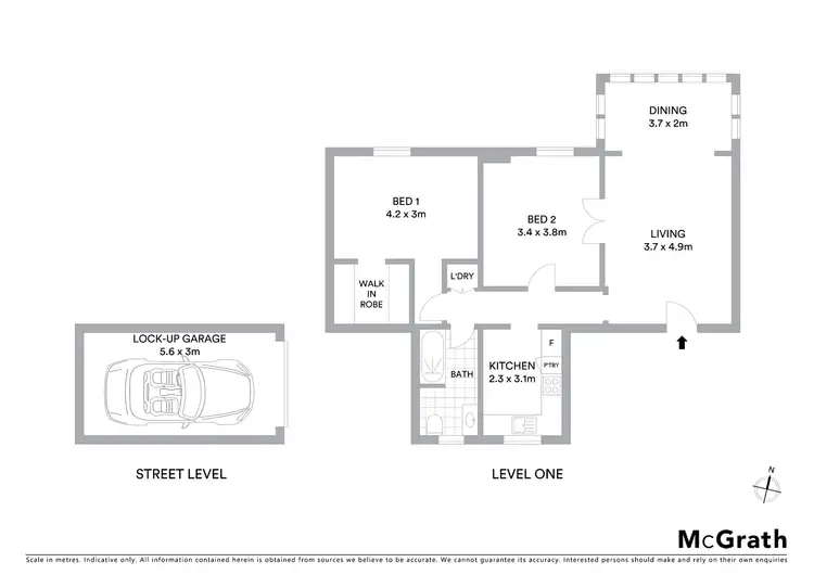 Floorplan of Homely apartment listing, 3/322 Edgecliff Road, Woollahra NSW 2025