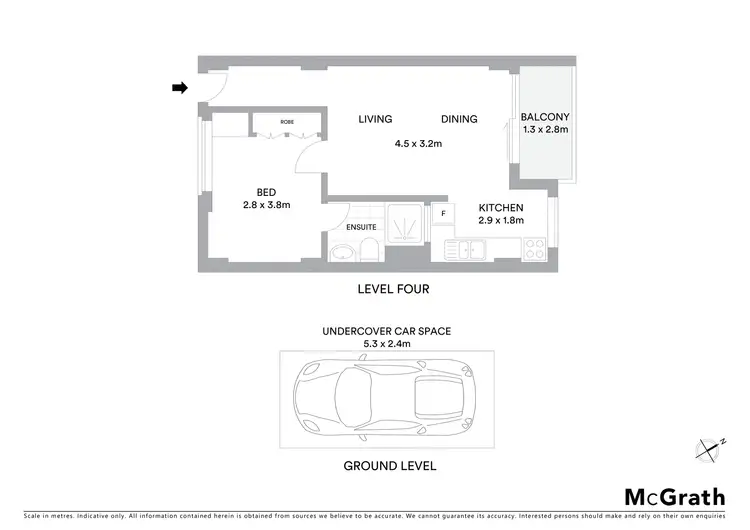 Floorplan of Homely apartment listing, 47/39 Cook Road, Centennial Park NSW 2021
