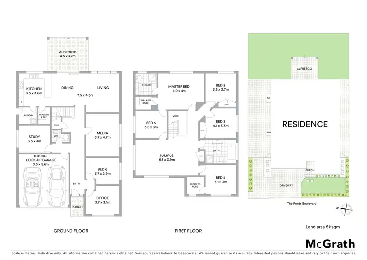 Floorplan of Homely house listing, 210 The Ponds Boulevard, The Ponds NSW 2769