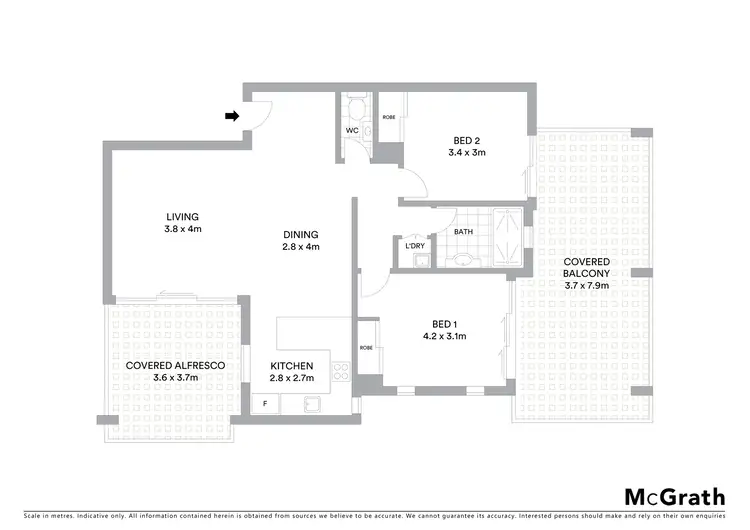 Floorplan of Homely apartment listing, 11/12-14 Loftus Street, Wollongong NSW 2500