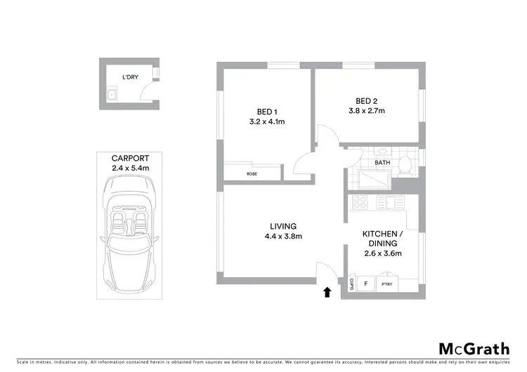 Floorplan of Homely apartment listing, 6/11A Kembla Street, Wollongong NSW 2500